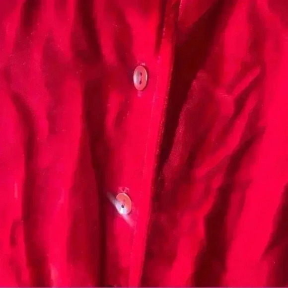 Vintage Sharon Young Velvet Set Beautiful Red - Picture 6 of 10